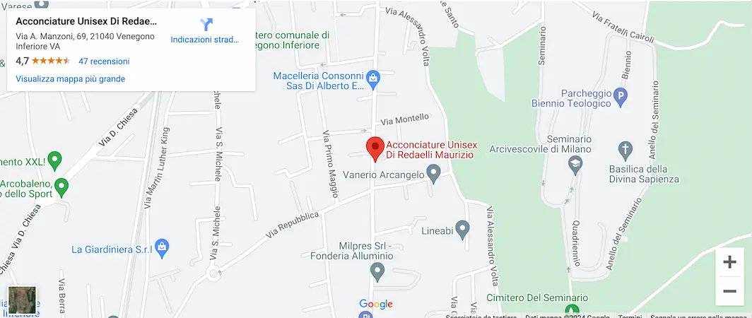 Immagine della mappa di Google Maps